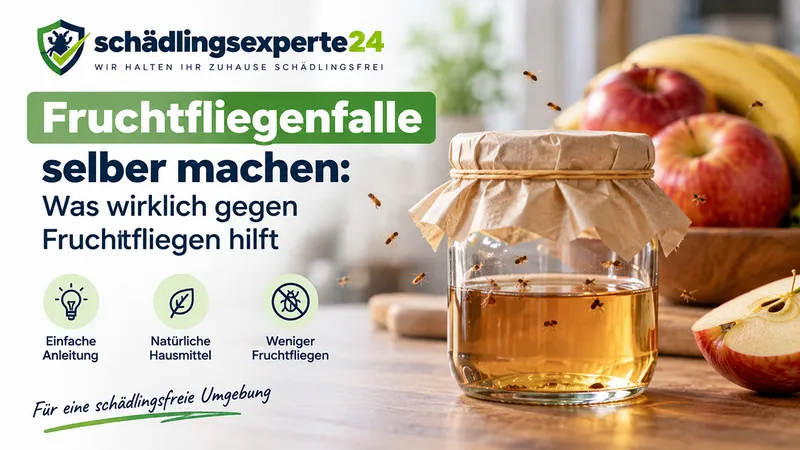 Fruchtfliegenfalle selber machen: Was wirklich gegen Fruchtfliegen hilft