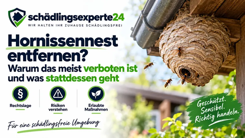 Hornissennest entfernen? Warum das meist verboten ist und was stattdessen geht