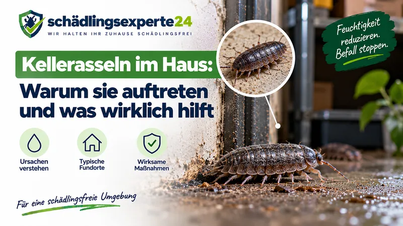 Kellerasseln im Haus: Warum sie auftreten und was wirklich hilft