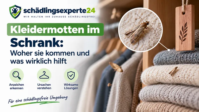 Kleidermotten im Schrank: Woher sie kommen und was wirklich hilft