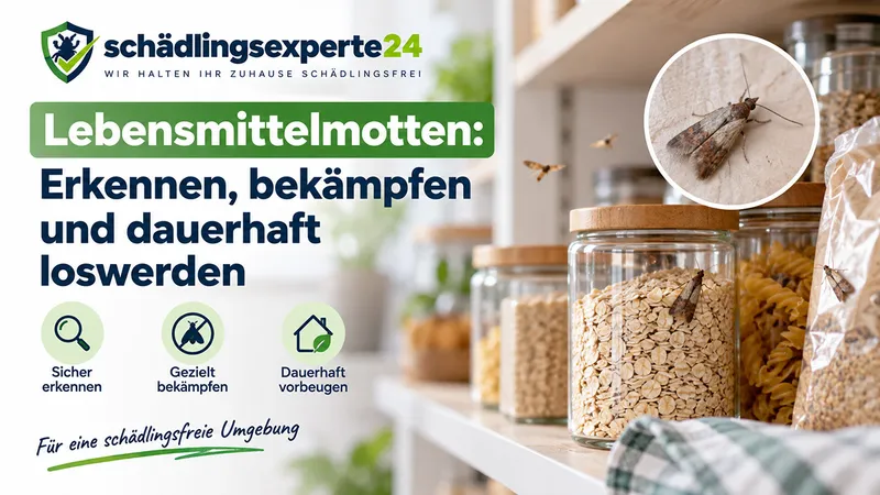Lebensmittelmotten: Erkennen, bekämpfen und dauerhaft loswerden