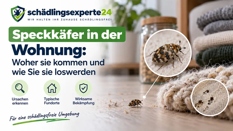 Speckkäfer in der Wohnung: Woher sie kommen und wie Sie sie loswerden